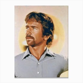 Chuck Norris Retro Collage Movies Canvas Print