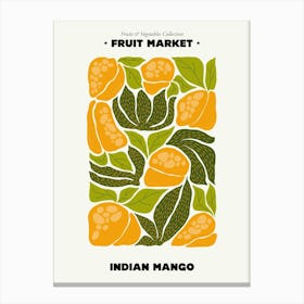 The Fruit Market Indian Mango Illustration Maximalist Canvas Print