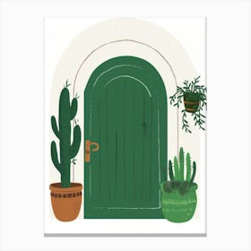 Cactus Door Canvas Print