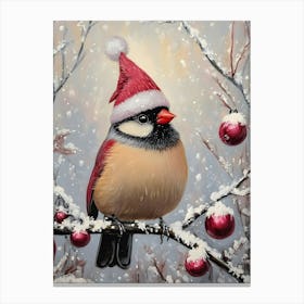 Christmas Cardinal Canvas Print