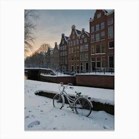 Winter In Amsterdam Canvas Print