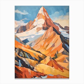 Mount Cook Usa 2 Mountain Painting Canvas Print