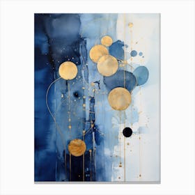 Blue And Gold 3 Canvas Print