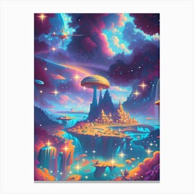 Psychedelic Landscape Canvas Print