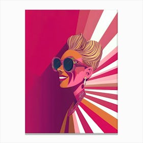 Woman In Sunglasses 3 Canvas Print