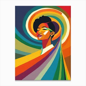 Rainbow Woman 5 Canvas Print