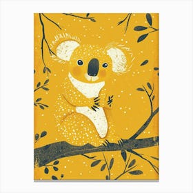Yellow Koala 5 Canvas Print