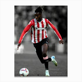 Nico Williams Of Athletic Club Canvas Print