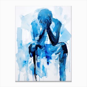 Blue Painting Canvas Print