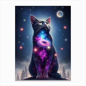 Galaxy Cat 4 Canvas Print