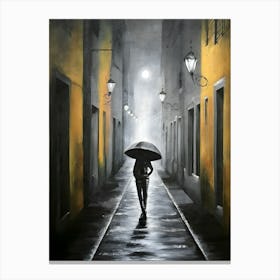 Rainy Night 1 Canvas Print