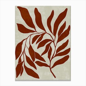 Seaweed Leaf Canvas Print