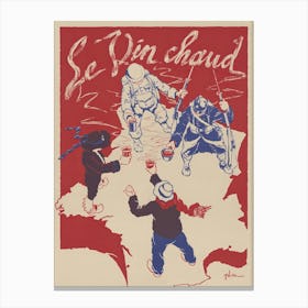 Le Vin Chaud - Vintage Poster Canvas Print