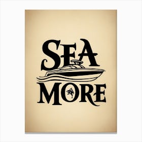 Sea More Logo Canvas Print