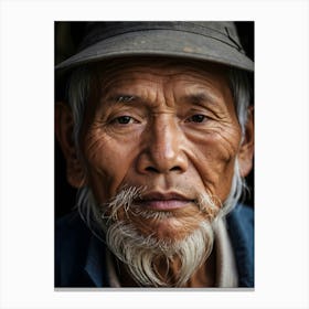 Portrait Of An Old Man Canvas Print