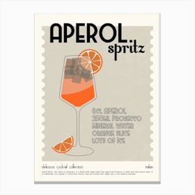 Cocktail Aperol Spritz Canvas Print