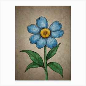 Forget Me Not Flower 1 Canvas Print