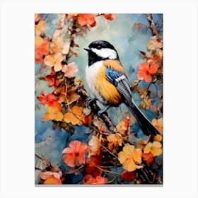 Chickadee bird animal Canvas Print