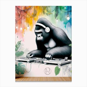 Groovin' Gorilla Canvas Print