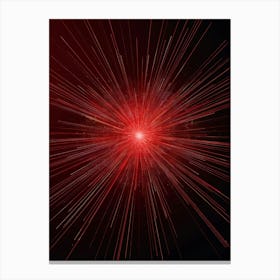 Red Burst Canvas Print