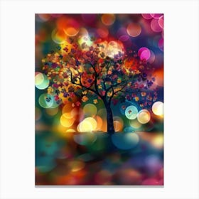 Bokeh Tree Canvas Print