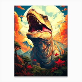 Dinosaur T - Rex Canvas Print