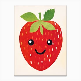 Friendly Kids Strawberry 2  Canvas Print