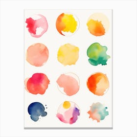 Watercolor Splatters 3 Canvas Print