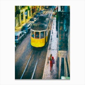 Tram Of Lisbon Canvas Print