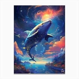 Whale In The Sky 4 Canvas Print