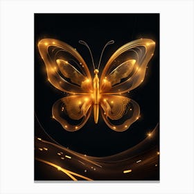Golden Butterfly 38 Canvas Print