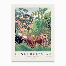 Henri Rousseau Exotic Landscape Canvas Print