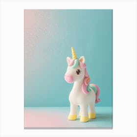 Pastel Toy Unicorn Photography 1 Canvas Print