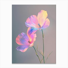 Iridescent Flower Flax Flower 1 Canvas Print