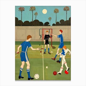 Soccer Game Canvas Print