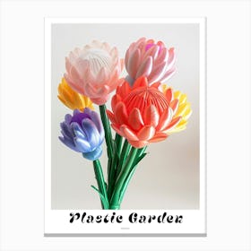 Dreamy Inflatable Flowers Poster Protea 3 Canvas Print