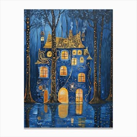 Fairytale House In The Woods Canvas Print