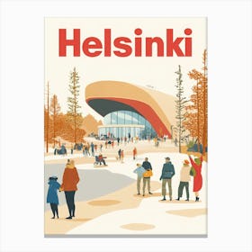 Aihrgdesign A 1970s Inspired Travel Poster For Helsinki Depic 3d570e4c 7615 400d B631 37d38dd83950 0 Canvas Print