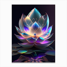 Giant Lotus Holographic 7 Canvas Print