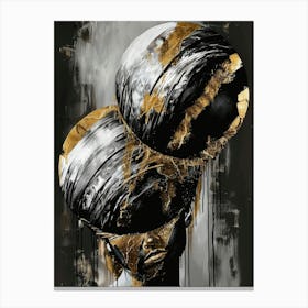 Gold And Black Canvas Print 73 Canvas Print