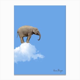 Éléphant sur nuage Canvas Print