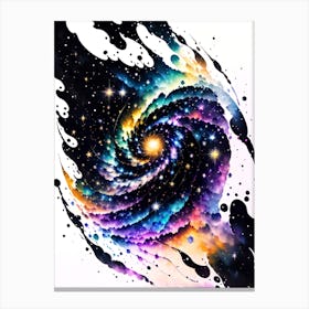 Galaxy Spiral Painting Canvas Print