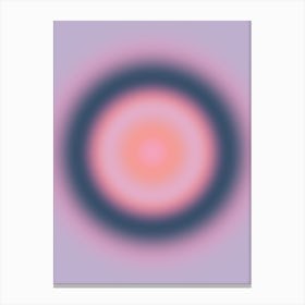 Purple Flow 01 Gradient Aura Canvas Print