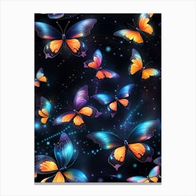 Butterflies In The Sky 4 Canvas Print