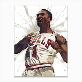 Derrick Rose Chicago Bulls Canvas Print