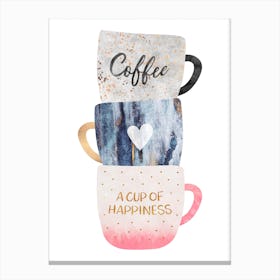 A Cup Of Happiness Canvas Print