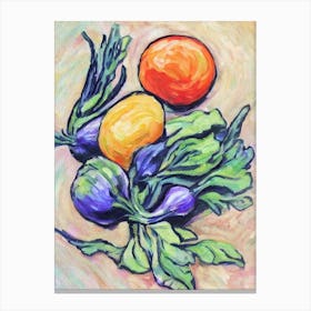 Radish 2 Fauvist vegetable Canvas Print