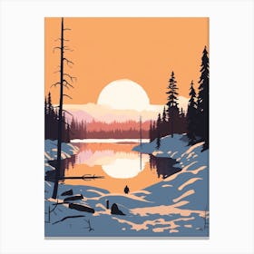 Finland 4 Travel Illustration Canvas Print