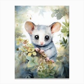 Adorable Chubby Baby Possum 4 Canvas Print