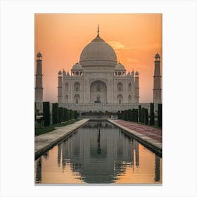 Taj Mahal At Sunset 1 Canvas Print